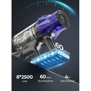Laresar Cordless Vacuum, Real 50kPa Suction, 500W Motor, 60min Runtime, Quiet, Premium Build for Pets & Floors