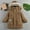 hwj01# Brown, variant on Huowey Big Kids Boys Girls Winter Jacket Hooded Long Sleeve Multi Pocket Cargo Coat Padded Thickened Warm Mid Length Fashion Comfy Soft Outwear,Black,3-4 Years