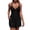 Black, variant on Womens Swimsuits, Two Piece Tankini Swimsuits Swim Top with Boyshorts Bathing Suit for Women Black L
