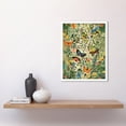 thumbnail image 2 of Butterflies Flying in Spring Field Modern Folk Art Art Print Framed Poster Wall Decor 12x16 inch, 2 of 5