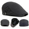 thumbnail image 3 of Adjustable Beret Hat Keep Warm Lightweight British Style Gentleman Men Berets for Travel, 3 of 8