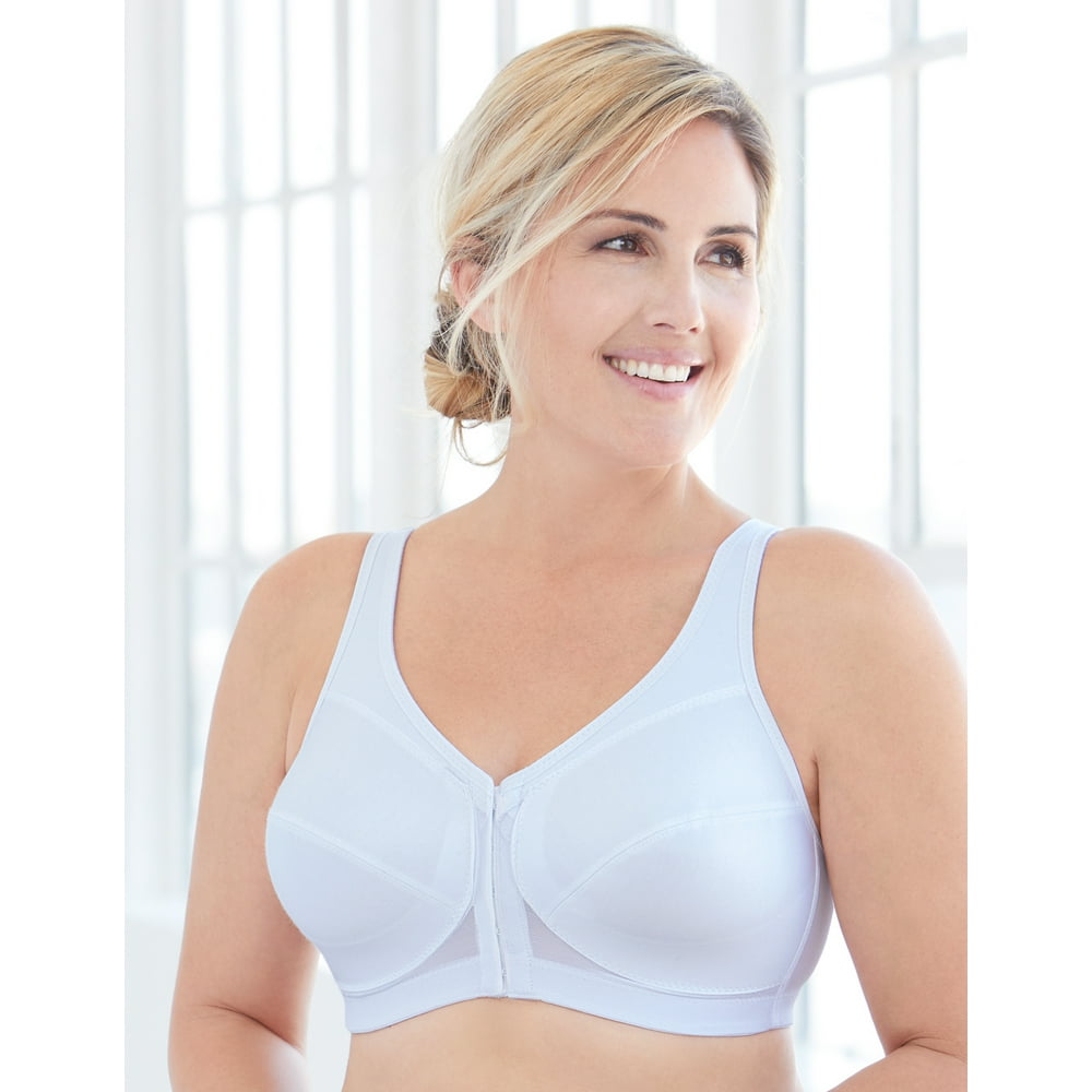 Glamorise Full Figure Plus Size MagicLift Front Close Posture Back Support Bra 1265 Walmart