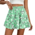 thumbnail image 1 of Floral Skirts for Women Short Boho High Waisted Flowy Mini Skirts Casual Summer Ruffle Skirt, M, 1 of 7
