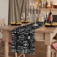 thumbnail image 2 of Table Runners 120 Inches Long Dress Scarves, Black Coffee Farmhouse Coffee/Dining/Kitchen Table Runner for Living Room, Farmhouses Modern Simple Cup Plants 13x120 Inch, 2 of 9