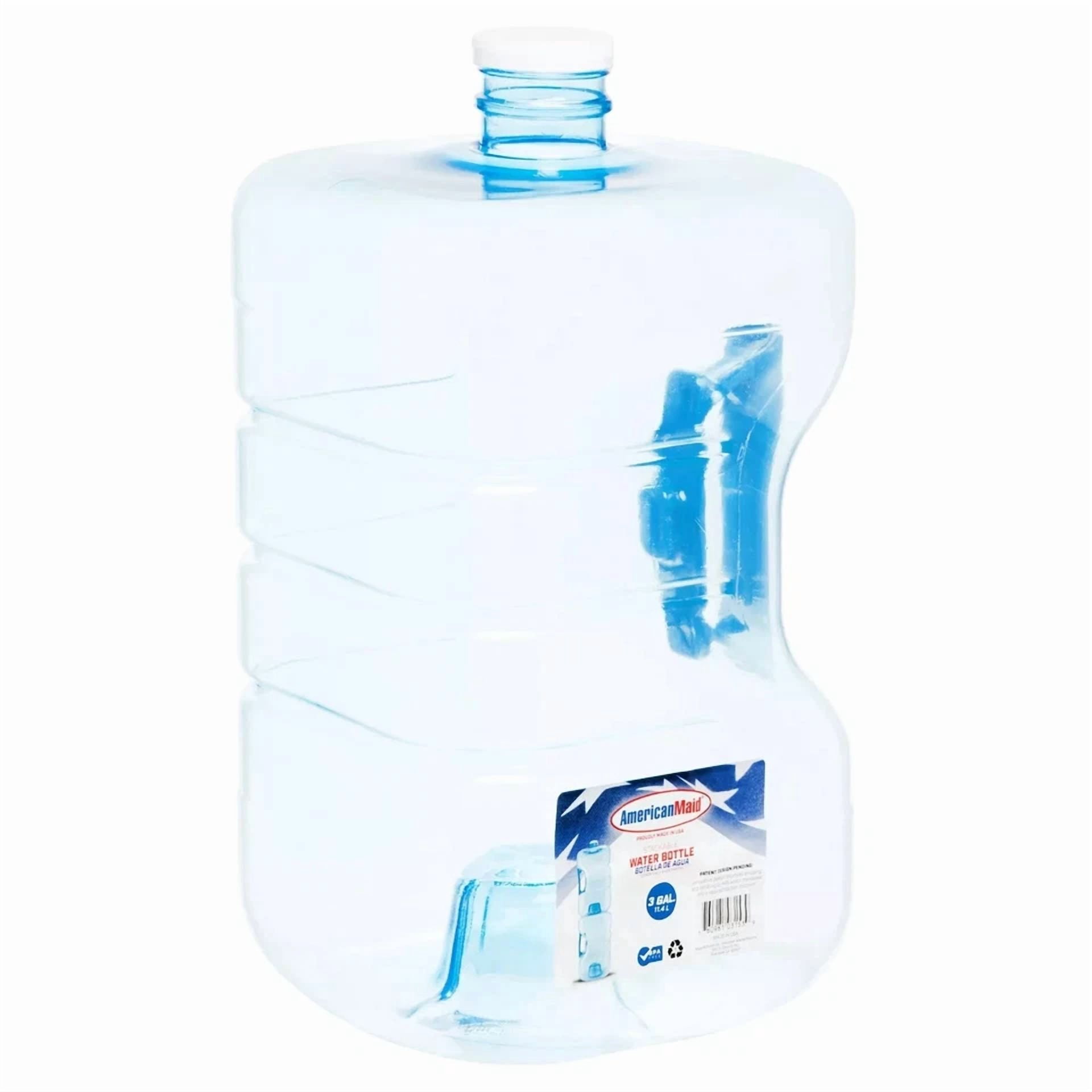 CIRCLE- Large Reusable 3 Gallon Water Bottle Jug Container Bpa Free Home Office Storage
