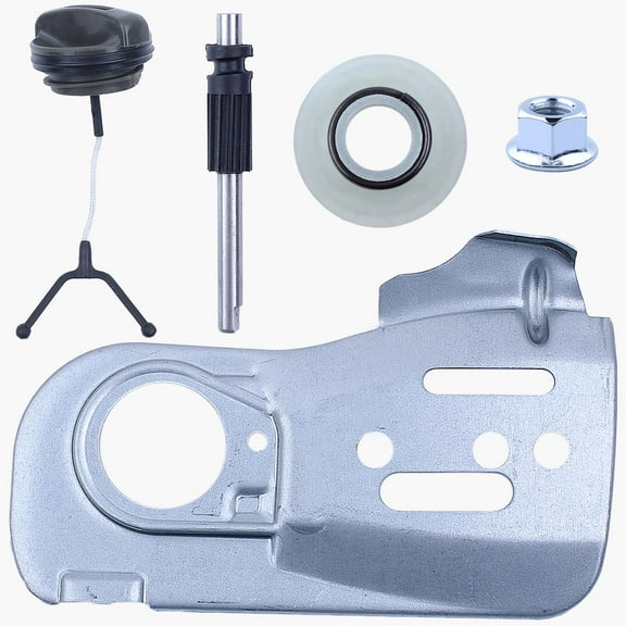 Oil Pump Inner Bar Plate Cap Worm Gear Kit For Husqvarna 445 450 E II