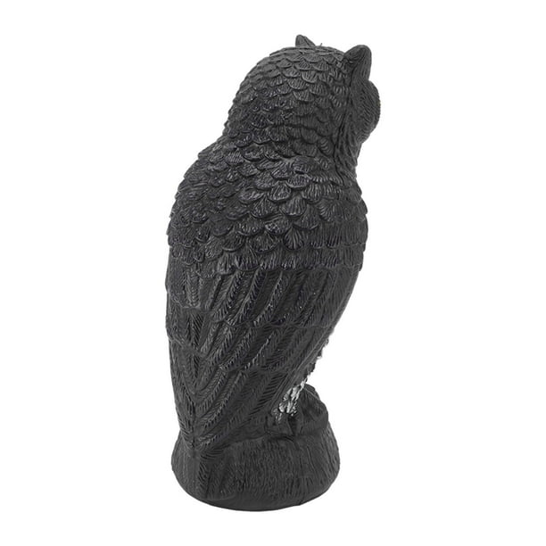Owl Bird Deterrent Fake Horned Owl Decoy, Fake Owl To Scare Birds Away