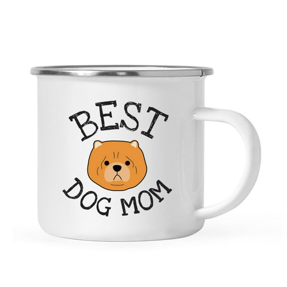 Koyal Wholesale Best Dog Mom Stainless Steel Campfire Mug Chow Chow, Dog Graphic