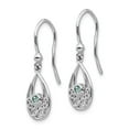 thumbnail image 2 of White Sterling Silver Earring Drop & Dangle Women'S Sky Blue Topaz 26 mm 9, 2 of 4