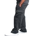 thumbnail image 2 of Men‘s Casual Gym Cargo Combat Straight Loose Jogger Sweat Track Pants, 2 of 4