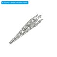 thumbnail image 3 of Uxcell 41mm Corsage Decorative Holder Brooch Pin Vase Pocket Boutonnieres Holder Platinum 15 Pcs, 3 of 6