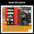 thumbnail image 6 of SOLAURA Metal Storage Cabinet, 71" Garage Storage Cabinet with Lock, Black Red Metal Cabinet with 2 Doors and 4 Adjustable Shelves for Home Office, File, Easy Assemble, 6 of 8