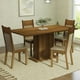 thumbnail image 2 of Juego de Comedor Madesa Mesa con Encimera de Madera 4 Sillas Marrón/Crema/Beige, 2 of 7