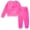 Pink, barbie, variant on Barbie Velour Sweatshirt and Jogger Pants Outfit Set Toddler to Big Kid
