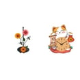 thumbnail image 1 of Soporte Para Toallas De Papel Con Forma De Gato Y Reloj De Pared. Soporte Vertical Antideslizante Para Pañuelos. Reloj Colgante Silencioso Para El Hogar, La Oficina, El Dormitorio, La Cocina Y, 1 of 8
