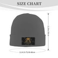thumbnail image 3 of ZICANCN Day of The Dead Skull Knit Beanie Hat , Winter Cap Soft Warm Classic Hats for Men Women Deep Heather, 3 of 8