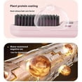 thumbnail image 5 of Plancha y rizador de pelo inalámbrico 2 en 1 con cepillo iónico anti-quemaduras, 3 niveles de calor, color rosa., 5 of 5