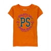 Aeropostale Girls West 34th St Graphic T-Shirt, Orange, 4