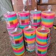 thumbnail image 2 of 3.5" Educational Rainbow Spring Toy Power Stacking Spring Circle Toys Gifts Party Favor, 2 of 5