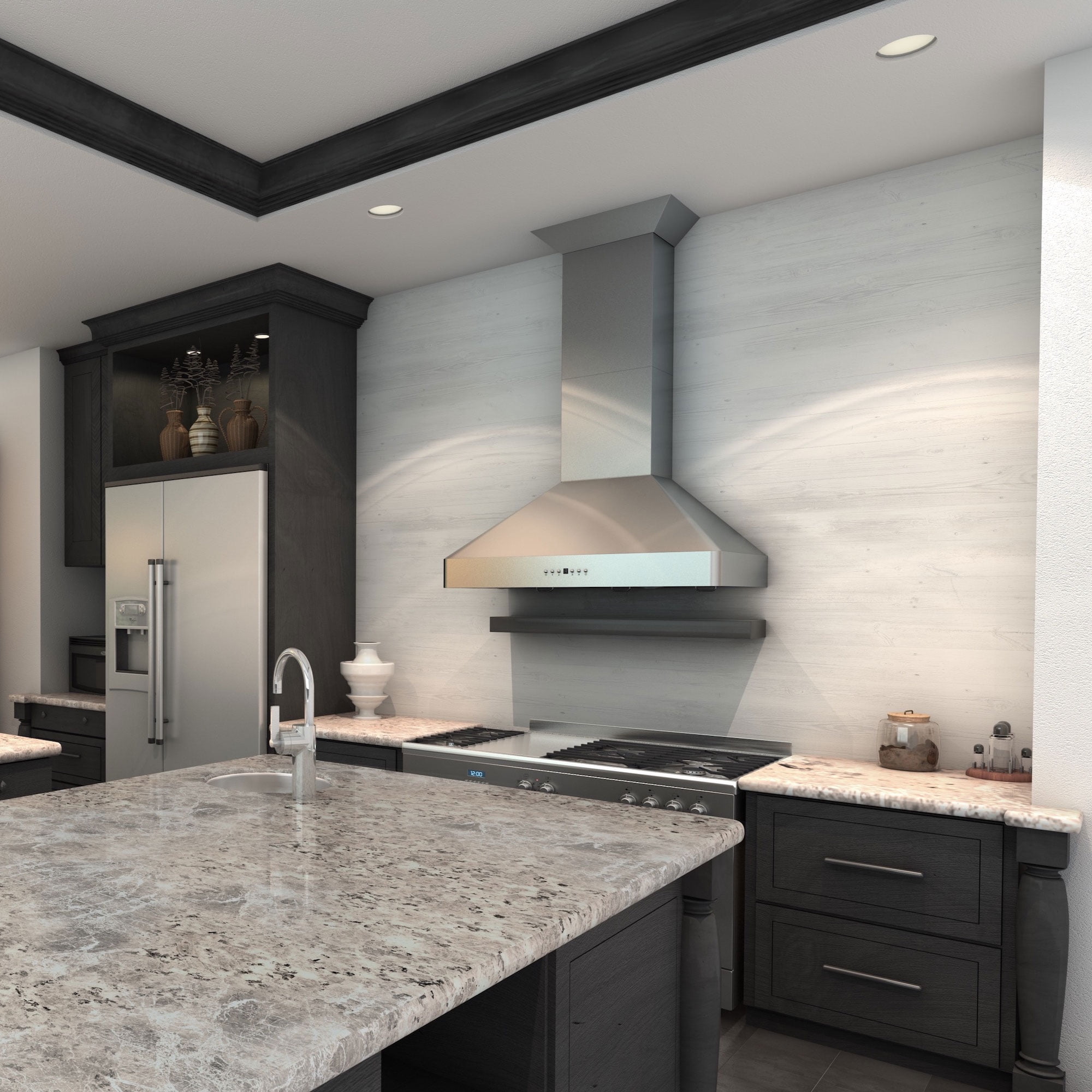 Range hood for 9 foot ceiling discount