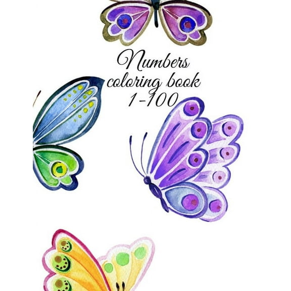 Numbers coloring book 1-100, (Paperback)