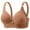 89#Khaki, variant on Womens Seamless Wireless Supportive Bra Push Up Comfort Soft No Underwire Full Coverage T-Shirt Bra Complexion 38