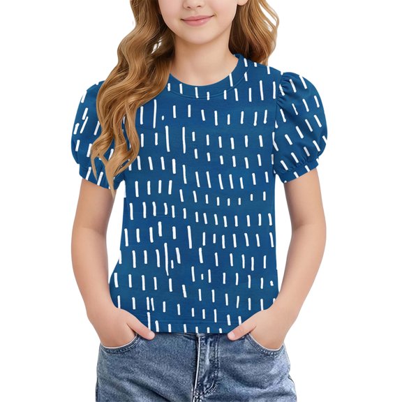 Babcutegg Independence Day Patriotic Printed Short Sleeve Round Neck Casual T-Shirt For Kids Multicolor Size 12