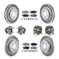thumbnail image 1 of Transit Auto Front Rear Wheel Hub Bearings Assembly Coated Disc Brake Rotors and Semi-Metallic Pads Kit (10Pc) for Car 2016-2017 Chevrolet Sonic - Left Right Side (Driver Passenger) KBB-124638, 1 of 10