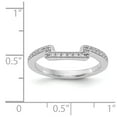 thumbnail image 7 of 14K White Gold Ring Band Wedding Diamond Round , Size 5, 7 of 7