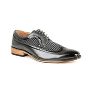 Gino Vitale Men's Wing Tip Brogue Two Tone Shoes