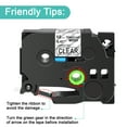 thumbnail image 4 of (6 pack) NineLeaf 6 Pack Compatible for Brother P-touch TZe-131 TZe131 TZ-131 TZ131 12mm Clear Laminated Label Tape 0.47" x 26.2 ft (12mm x 8m), 4 of 8