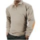 thumbnail image 2 of pstuiky Camisas casuales de manga larga para hombre, Blusa/camisa informal de manga larga con cuello y botones para hombre tops de invierno para hombre s, 2 of 5
