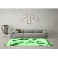 thumbnail image 3 of Ahgly Company Indoor Rectangle Abstract Emerald Green Modern Area Rugs, 2' x 3', 3 of 4