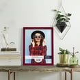 thumbnail image 6 of Bold Burgundy Solid Wood Picture Frame, 11 x 14, 6 of 7