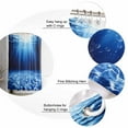 thumbnail image 5 of Blue Ocean Shower Curtains for Bathroom Waterproof Fabric Bath Curtains Decor Bath Tub Curtain Underwater Water Waves Seascape Nature Sea Decorative Shower Curtain Sets with 12 Hooks, 72x72 Inch, 5 of 6
