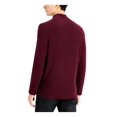 thumbnail image 2 of INC Mens Burgundy Turtle Neck Quarter-Zip Pullover Sweater S, 2 of 3