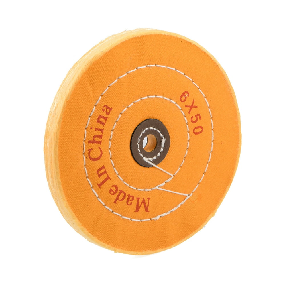 6Inch Cotton Buffing Wheel Polishing for Bench Grinder Tools 1/2Inch