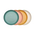 thumbnail image 2 of Xecvkr Wheat Straw Dinner Plates Set of 4 Microwave Dishwasher Safe Sturdy Plastic Plates for Kids Toddler Adult Multicolor Green Yellow Beige, 2 of 7