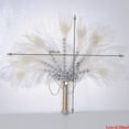 thumbnail image 3 of Bridal Feather Bouquet Decorative Fan Crystal Bridesmaid Wedding Bouquet Flapper, 3 of 19