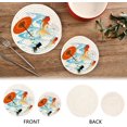 thumbnail image 4 of SKYSONIC Summer Goldfish Japanese Pot Holders Trivets, 2 Pcs Heat Resistant Trivets,Cartoon Brook Cotton Thread Weave Mats for Hot Pads Pans Pot Bowl Teapot for Kitchen Decor, 4 of 7