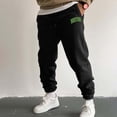 thumbnail image 2 of Zszcpp Work Pants Men Letter Print Solid Pockrt Daily Life Sports Long Running Cool Trousers Casual Trouser, 2 of 4