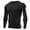 Mens Shirts Black, variant on Athletic Workout T Shirts for Men Long Sleeve Crewneck Compression T-Shirts Stretchy Slim-Fit Casual Pullover Color-Block Gym Running Tops