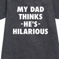 thumbnail image 2 of Instant Message - King Of Dad Jokes Hilarious - Toddler & Youth Girls Fleece Dress, 2 of 5