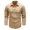 Khaki, variant on Men's Outdoor Performance Long Sleeve Shirt Jacket Breathable Sun Lightweight Travel Hiking Mens Work Shirts Summer Basic Tee Shirts