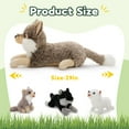 thumbnail image 6 of Tezituor 4Pcs Wolf Stuffed Animal 19.6'' Giant Wolf Plush with 3 Babies Plush Toy, 6 of 9