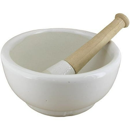 Porcelain Mortar and Pestle - 150mm, Porcelain mortar and pestle set By