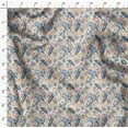 thumbnail image 4 of Soimoi Minky White Fabric By the Yard - 56 Inch Wide - Leaves Floral & Cat Animal Pattern Fabric - Botanical and Elegant Designs for Various Uses Printed Fabric, 4 of 6