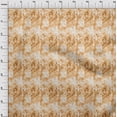 thumbnail image 4 of oneOone Georgette Viscose Dark Mustard Fabric Tie Dye Sewing Material Print Fabric By The Yard 42 Inch Wide, 4 of 5