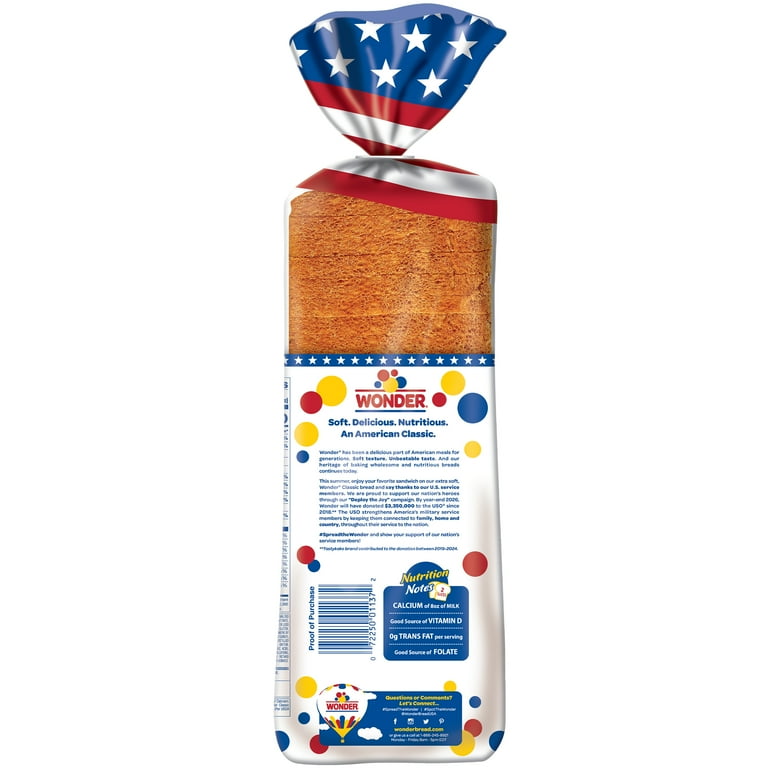 Wonder® Pre-Sliced Classic White Bread, 20 oz. Loaf