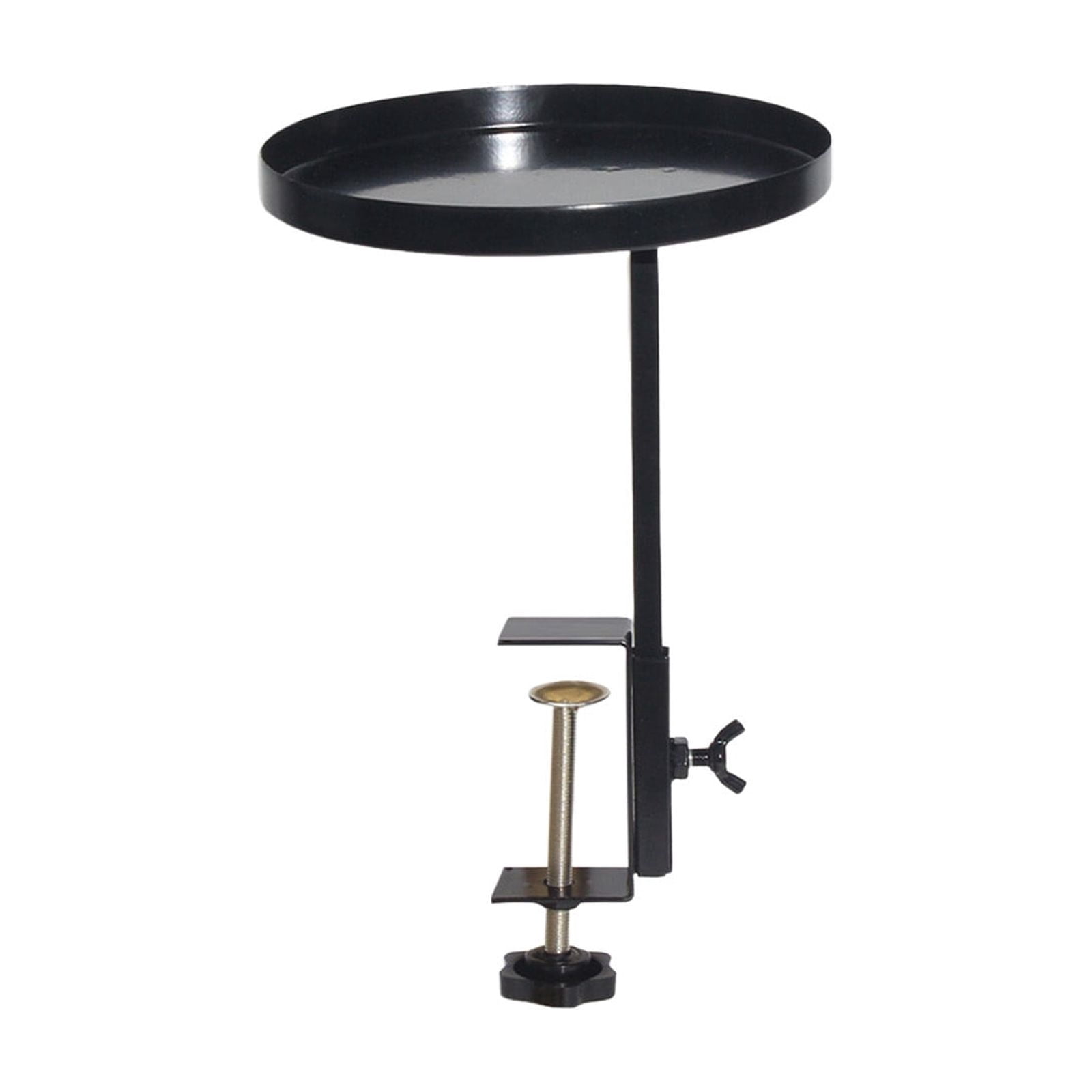 Window Shelves Stand Holder, Adjustable Windowsill Clamp Tray Round Metal, Windowsill Extension Tray Floating Shelf for Indoor Home Decor, Space Saving Shelf Easy Installation,Black1